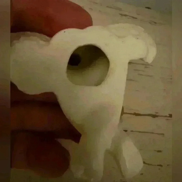 Baby Porcelain Figurine sitting for shelf ledge has a couple blemishes noted - Picture 8 of 8